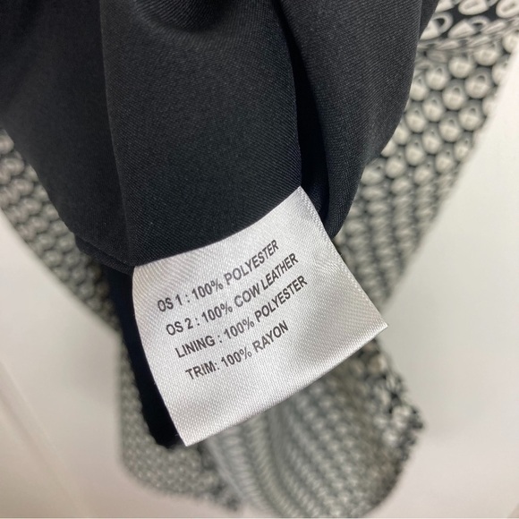 SACHIN + BABI Lock Print Leather Trim Shift Dress - Picture 3 of 7